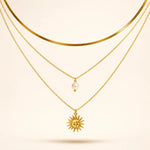 Load image into Gallery viewer, Solar Pearl Layered Necklace