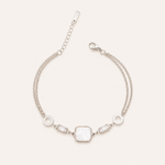 Load image into Gallery viewer, Geometric Silver Bracelet