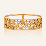 Load image into Gallery viewer, Lattice Gold Cuff Bracelet