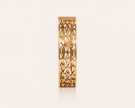 Load image into Gallery viewer, Lattice Gold Cuff Bracelet