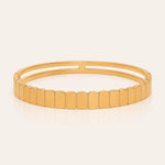 Load image into Gallery viewer, Ridged Gold Bracelet