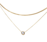 Load image into Gallery viewer, Layered Solitaire Necklace