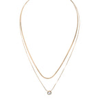 Load image into Gallery viewer, Layered Solitaire Necklace