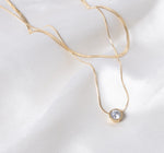 Load image into Gallery viewer, Layered Solitaire Necklace