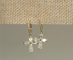 Load image into Gallery viewer, Cross Drop Earrings