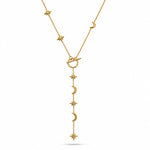 Load image into Gallery viewer, Luna Starfall Lariat Necklace