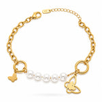 Load image into Gallery viewer, Celestial Pearl Charm Bracelet