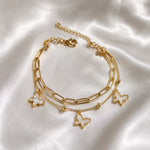 Load image into Gallery viewer, Flutter Layered Butterfly Bracelet