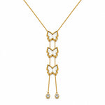 Load image into Gallery viewer, Flutterfall Lariat Necklace