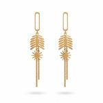 Load image into Gallery viewer, Celestial Chain Drop Earrings