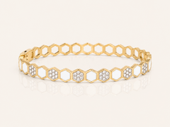 Hexagon Stone Bracelet