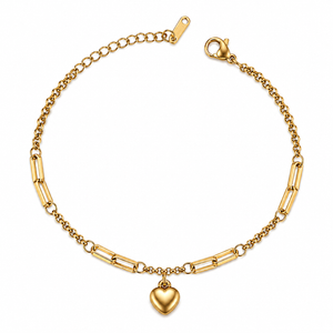 Celeste Heart Link Bracelet