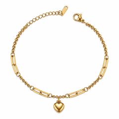 Celeste Heart Link Bracelet