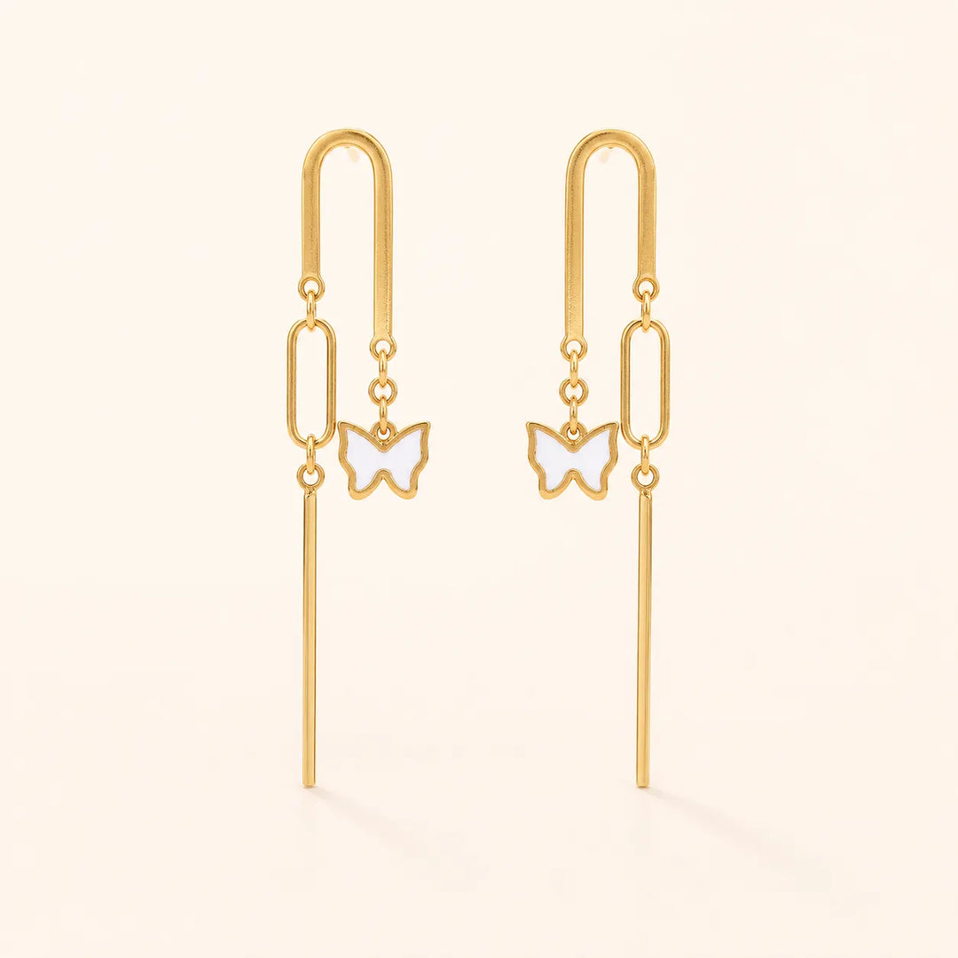 Lumière Butterfly Threader Earrings