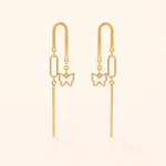 Load image into Gallery viewer, Lumière Butterfly Threader Earrings
