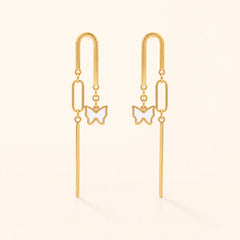 Lumière Butterfly Threader Earrings