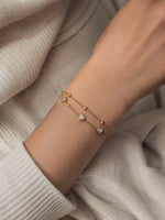 Load image into Gallery viewer, Crystal Heart Double-Layer Bracelet
