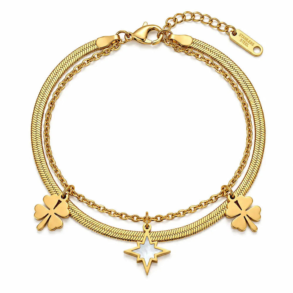 Celestial Layered Charm Bracelet