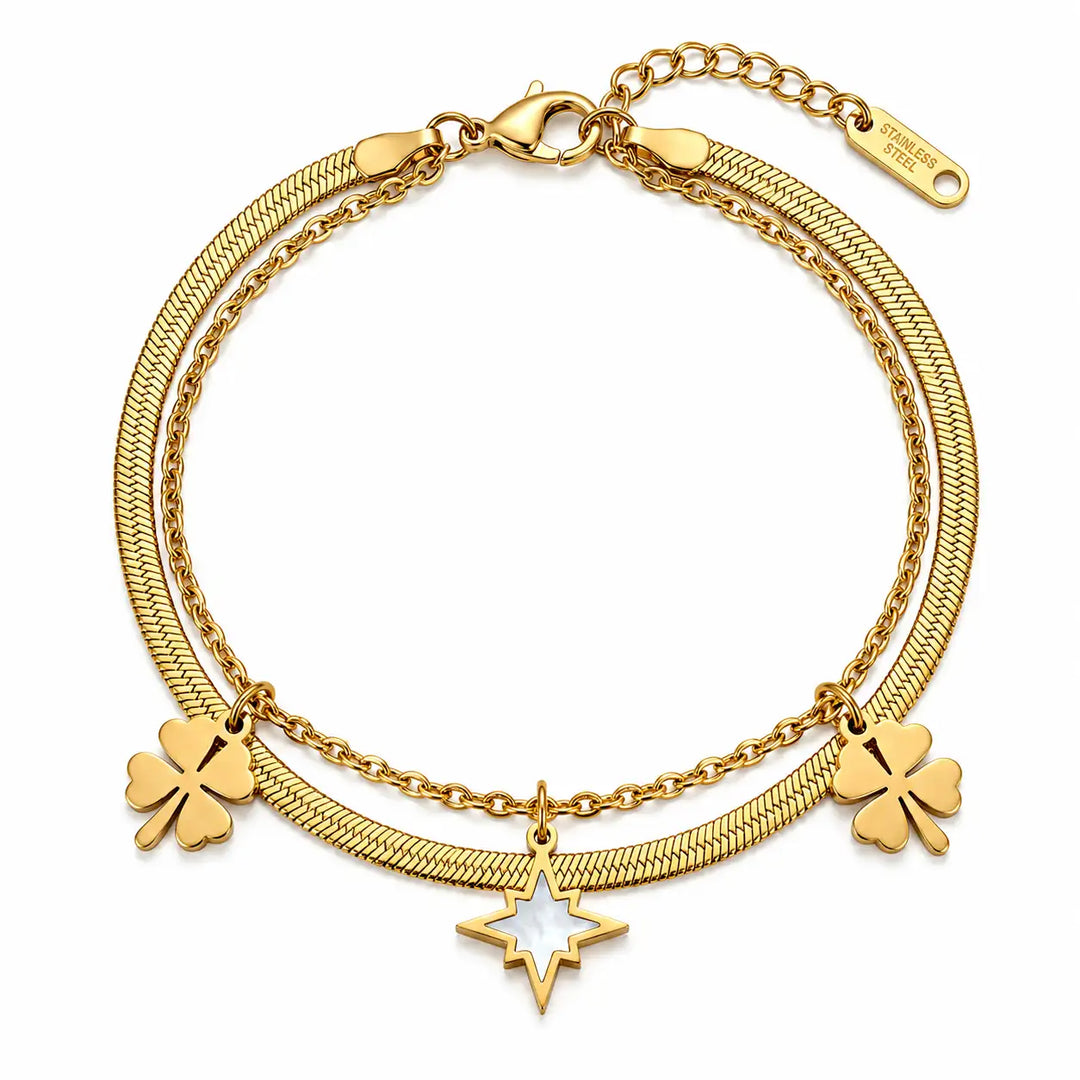 Celestial Layered Charm Bracelet