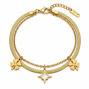 Celestial Layered Charm Bracelet
