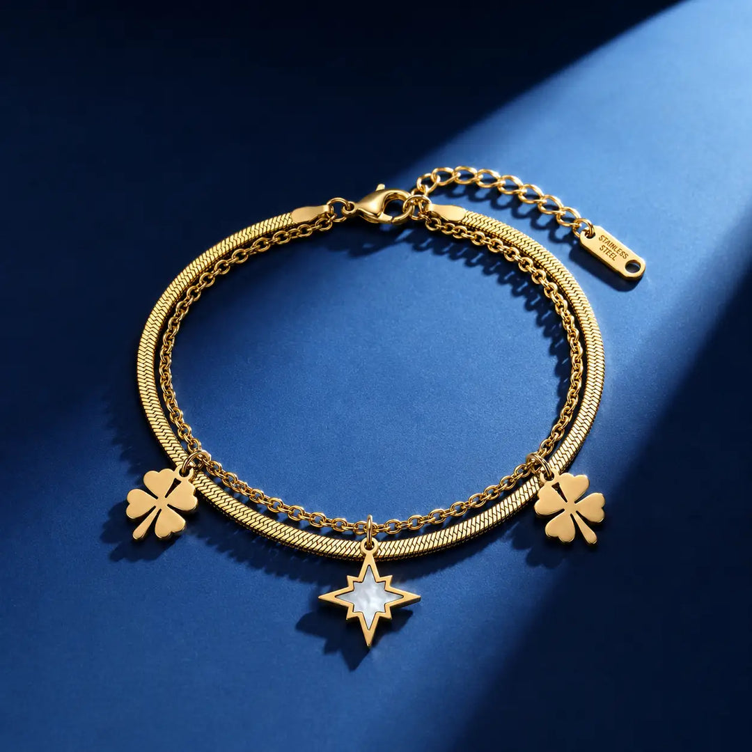 Celestial Layered Charm Bracelet