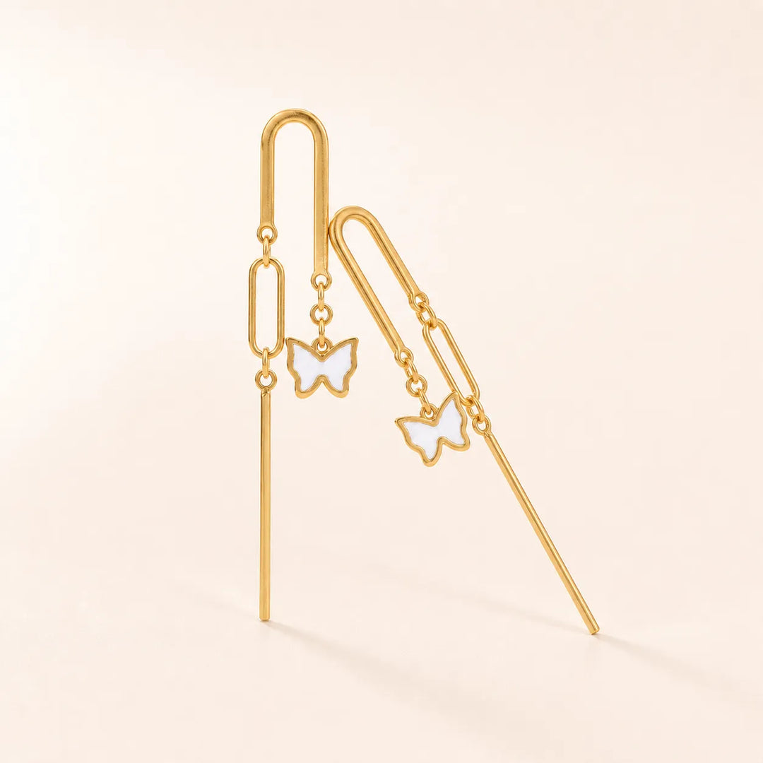 Lumière Butterfly Threader Earrings