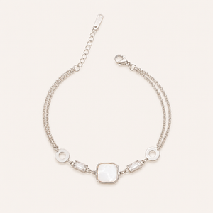 Geometric Silver Bracelet