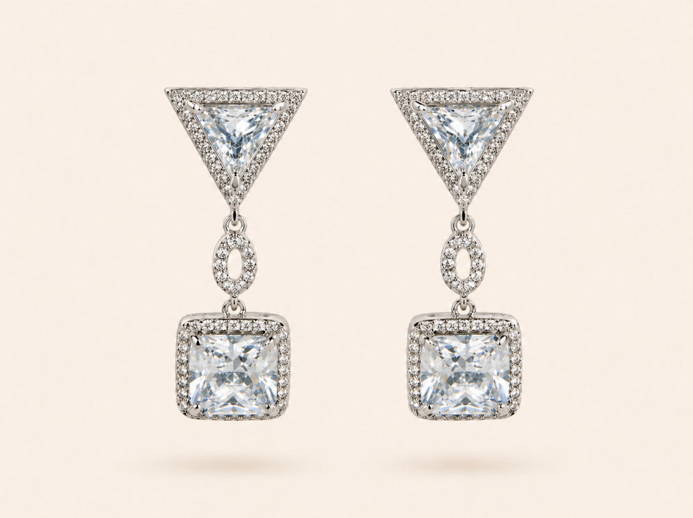 Statement Crystal Drop Earrings