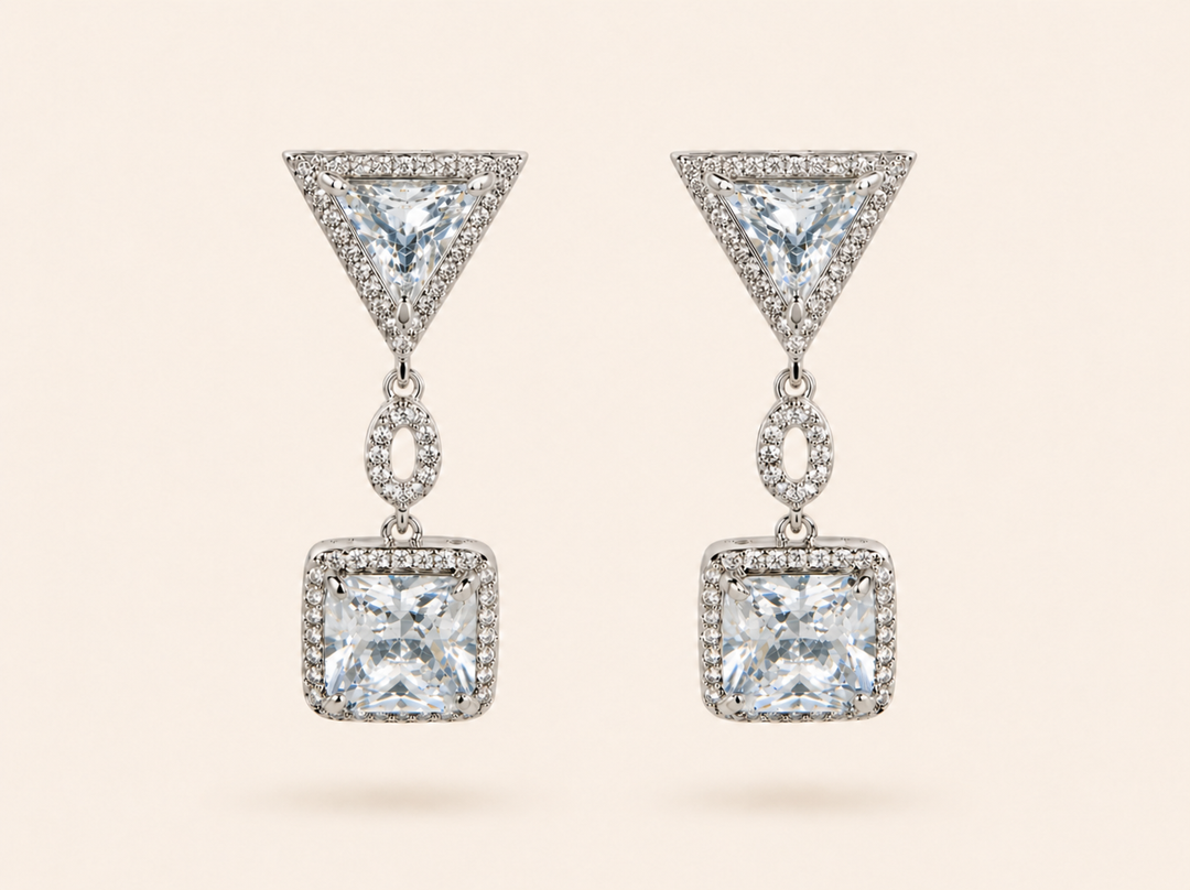 Statement Crystal Drop Earrings