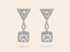 Statement Crystal Drop Earrings
