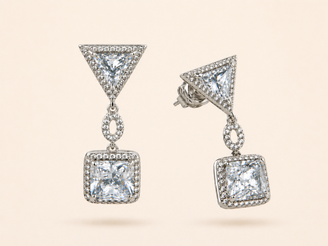 Statement Crystal Drop Earrings