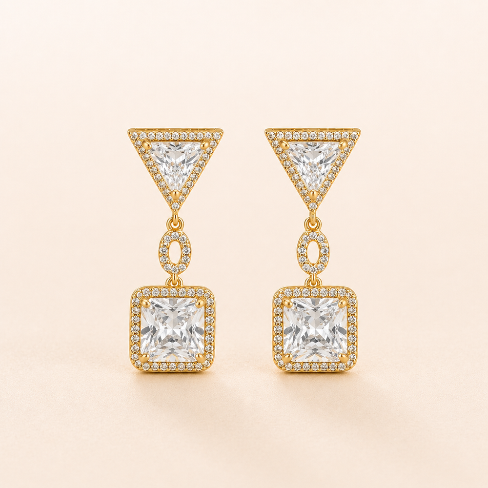 Statement Crystal Drop Earrings