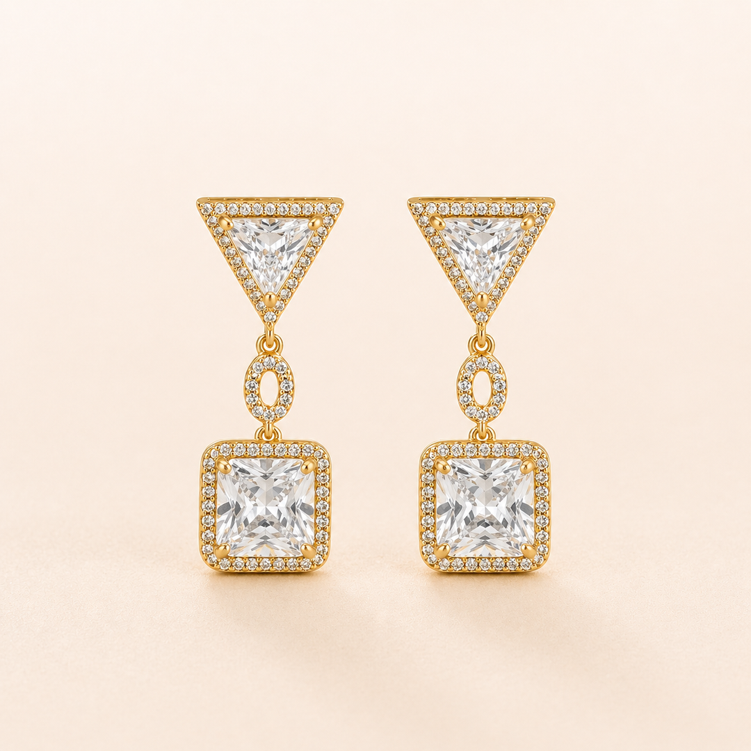 Statement Crystal Drop Earrings