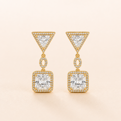 Statement Crystal Drop Earrings