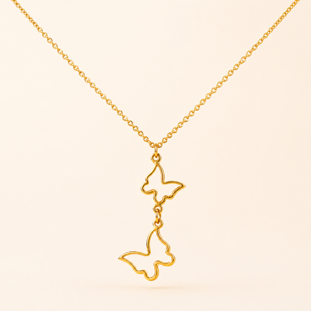 Minimal Butterfly Necklace