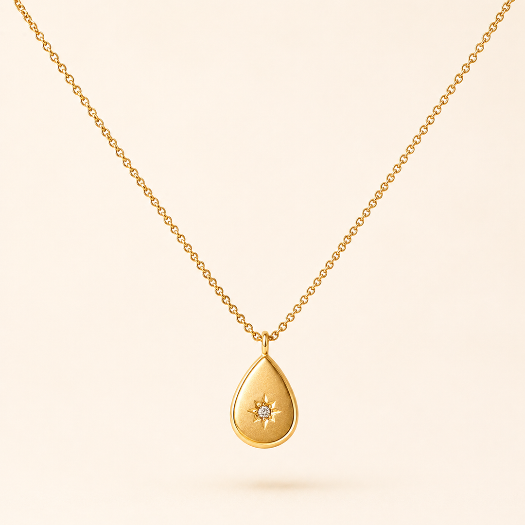 Gold Droplet Necklace