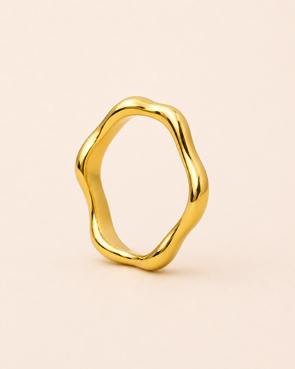 Ripple Gold Band Ring