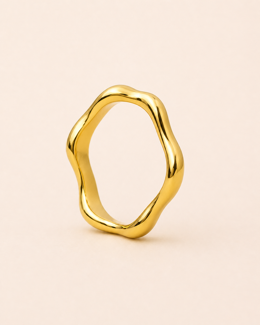 Ripple Gold Band Ring