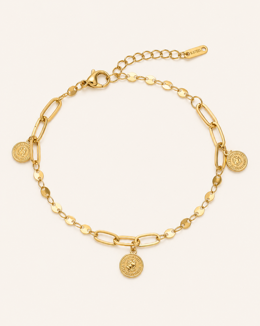 Dainty Disc Bracelet