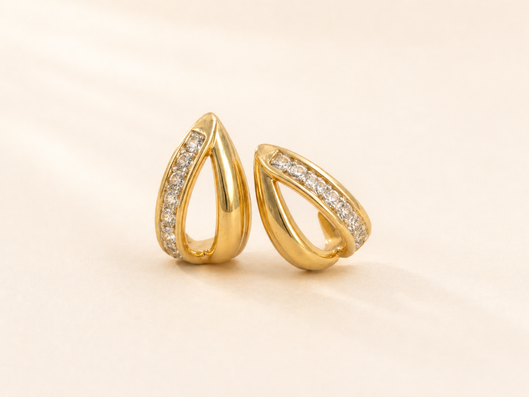 Curve Gold Earrings