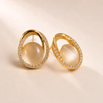 Load image into Gallery viewer, Golden Halo Studs
