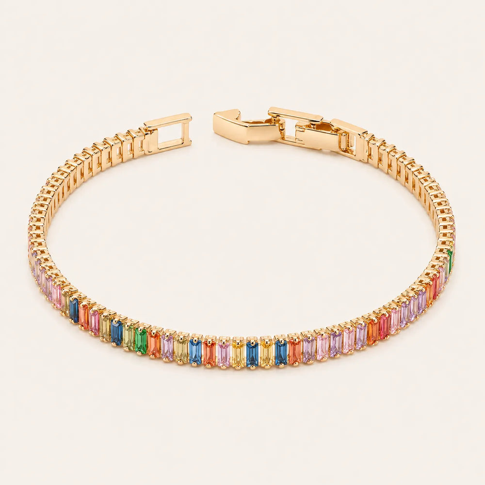Rainbow Tennis Bracelet