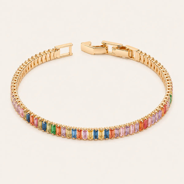 Rainbow Tennis Bracelet