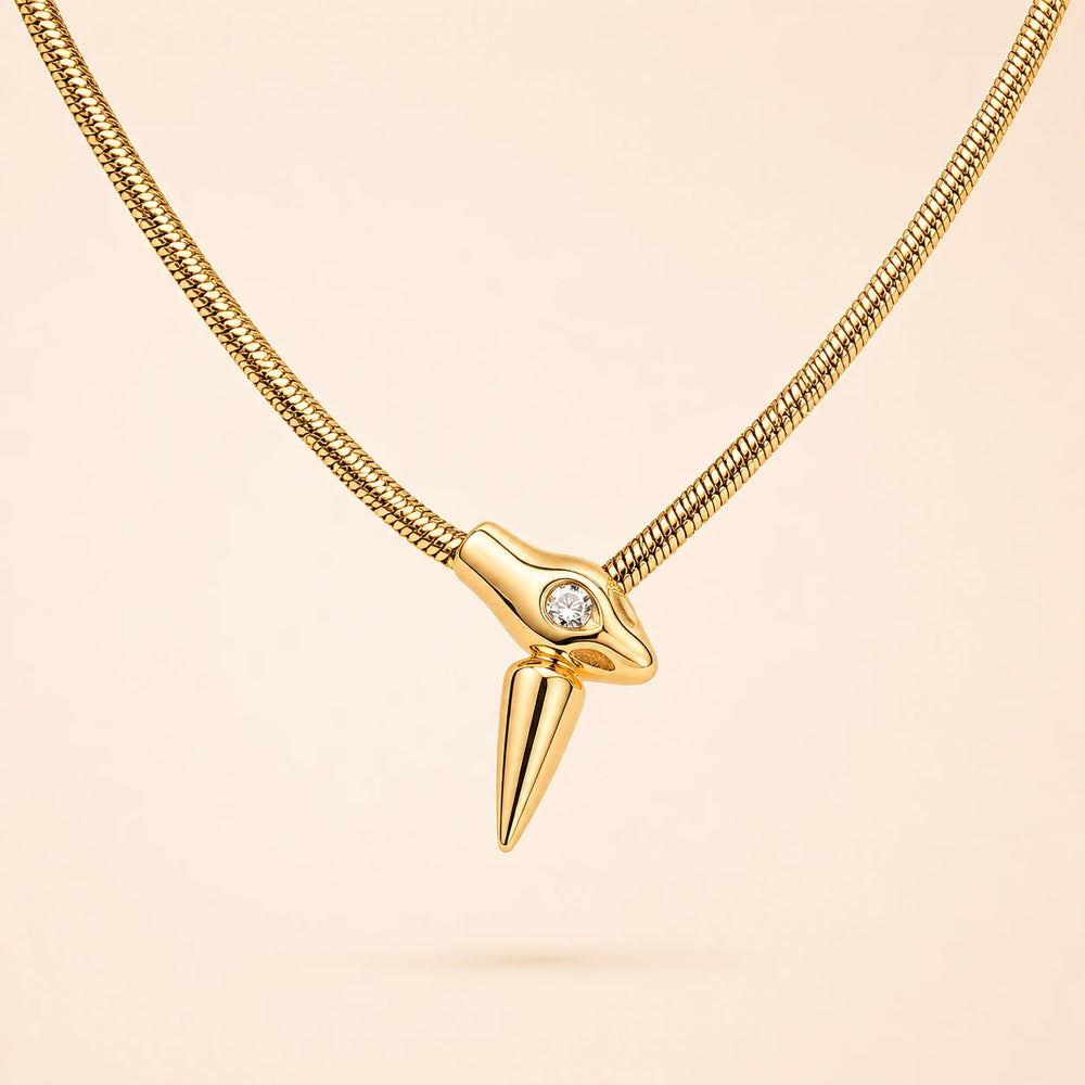 Serpent Charm Necklace