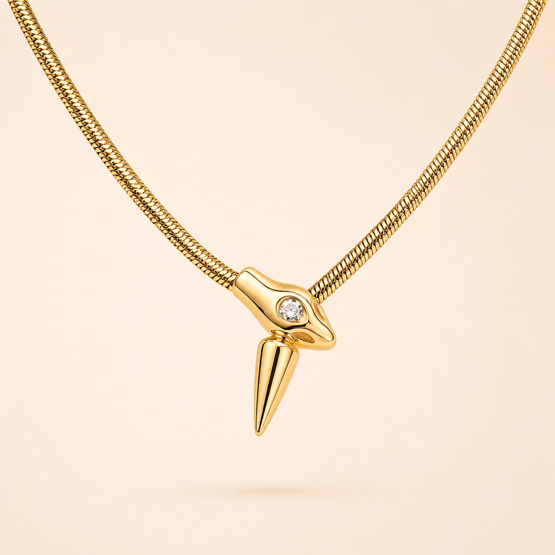 Serpent Charm Necklace