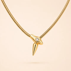 Serpent Charm Necklace