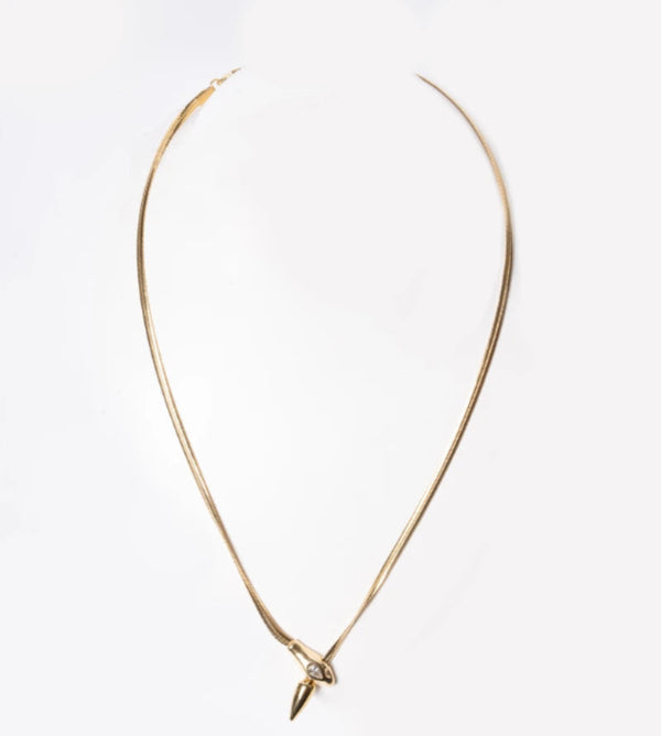 Serpent Charm Necklace