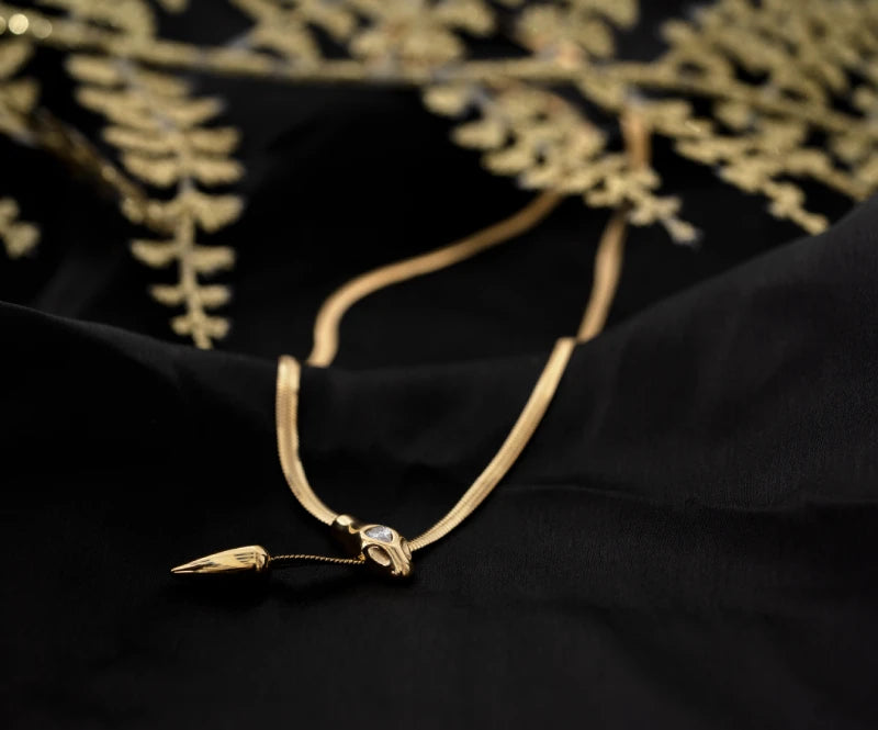 Serpent Charm Necklace