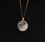 Load image into Gallery viewer, Textured Circle Pendant Necklace

