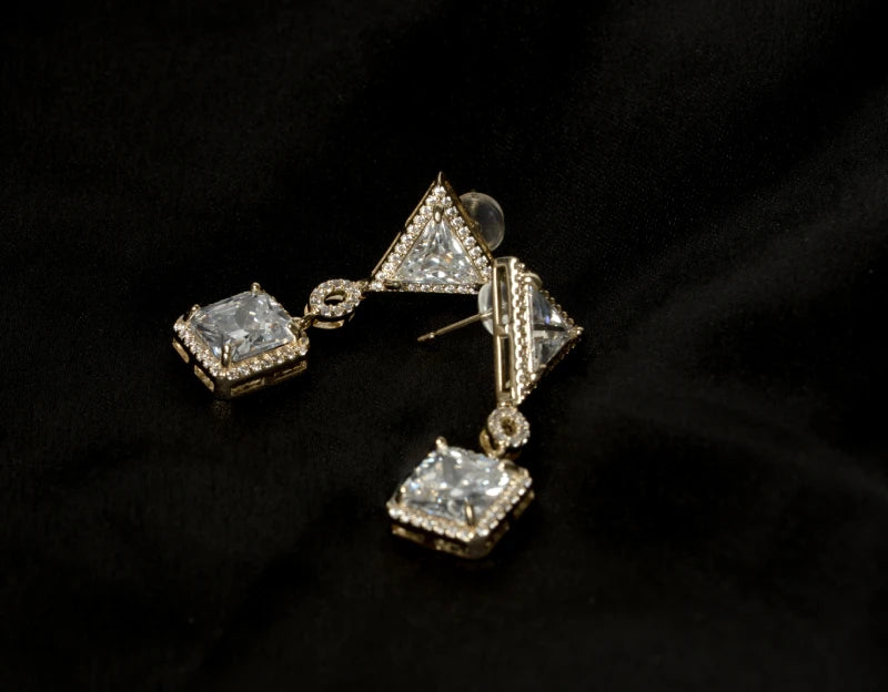 Statement Crystal Drop Earrings